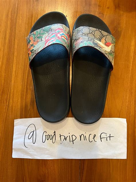 hummingbird gucci slides|Gucci slide sandals.